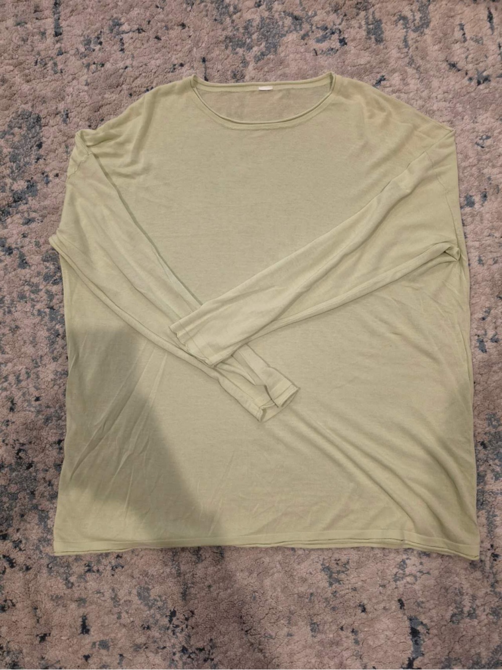 Light Olive Green Women's Long Sleeve Top